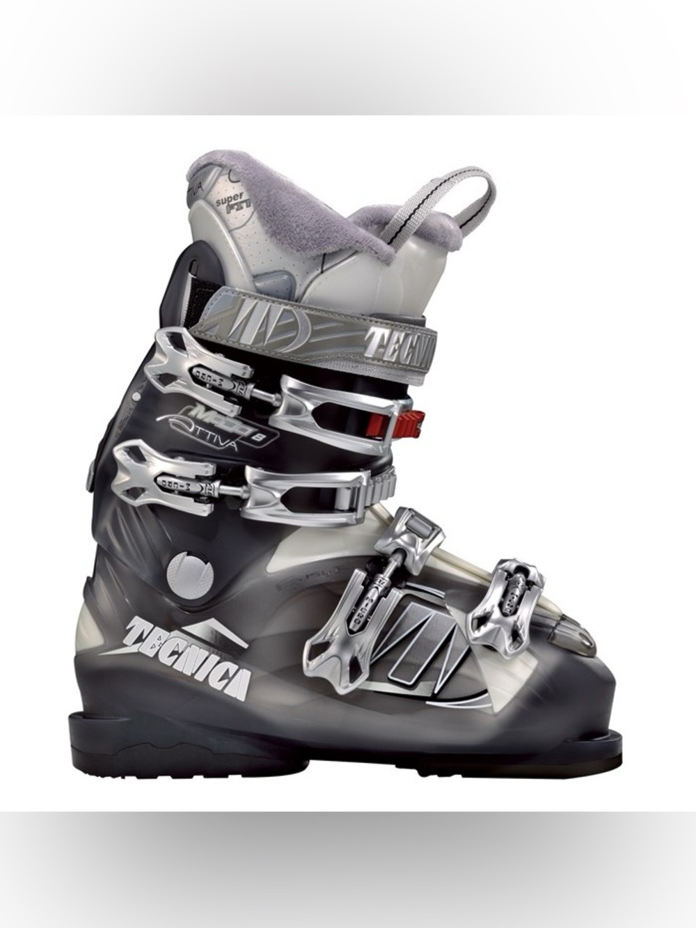 Tecnica Mega+ 10 Ski Boots Mondo 29.5 US 11.5 Men’s Alpine 4 Buckle Gray